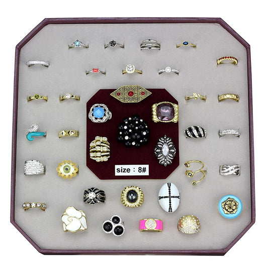 VK-047-SIZE8 - Assorted Brass Ring with Assorted  in Assorted-0