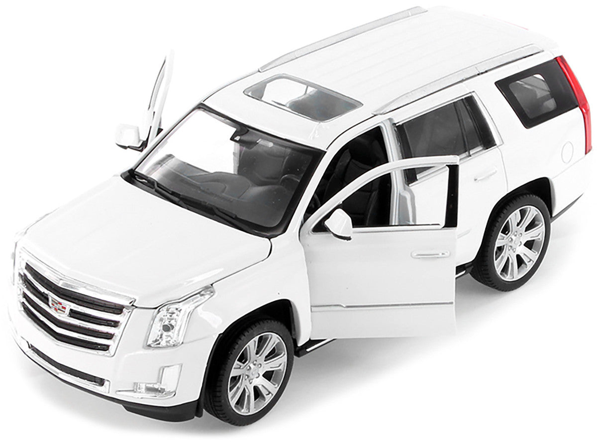 2017 Cadillac Escalade with Sunroof White 1/24-1/27 Diecast Model Car by Welly Welly
