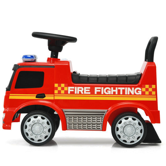 Costway Licensed Mercedes Benz Kids Fire Engine Racer-Red W2B