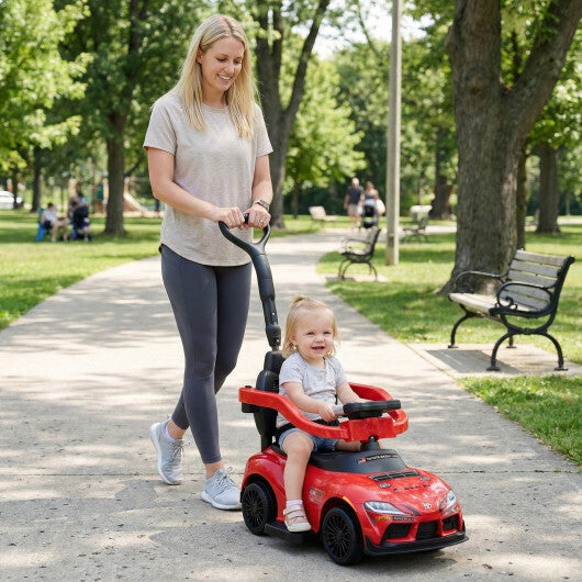 Costway 3-in-1 Toyota Licensed Foot-to-Floor Stroller Sliding Walking Toy-Red W2B