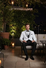 "Xavier" White Tuxedo Jacket Tux-USA