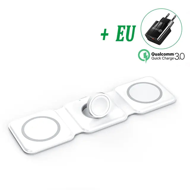 3 in 1 Magnetic Wireless Charger Pad Pi-Mart