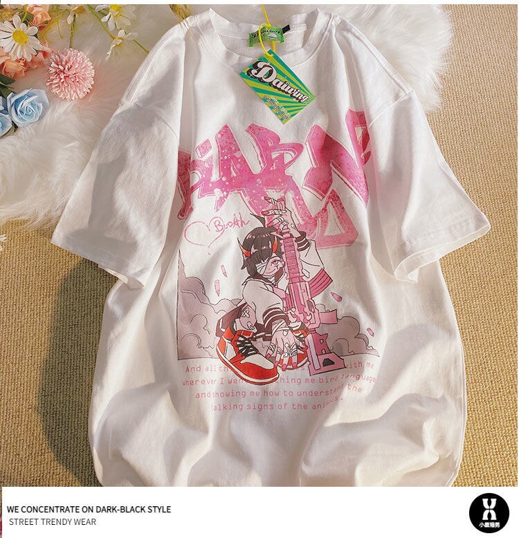 Japan JK Girl Anime Graphic T Shirts