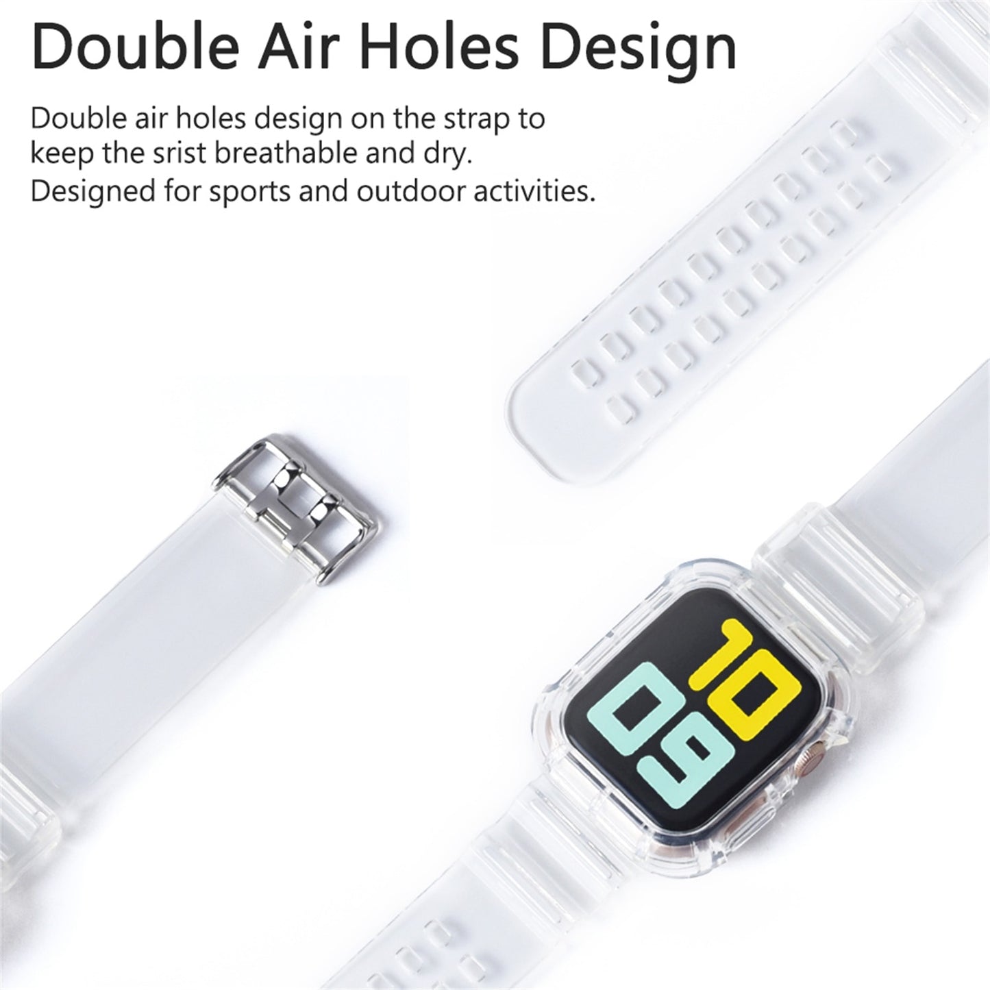 Sport Clear Band + Case for Apple Watch