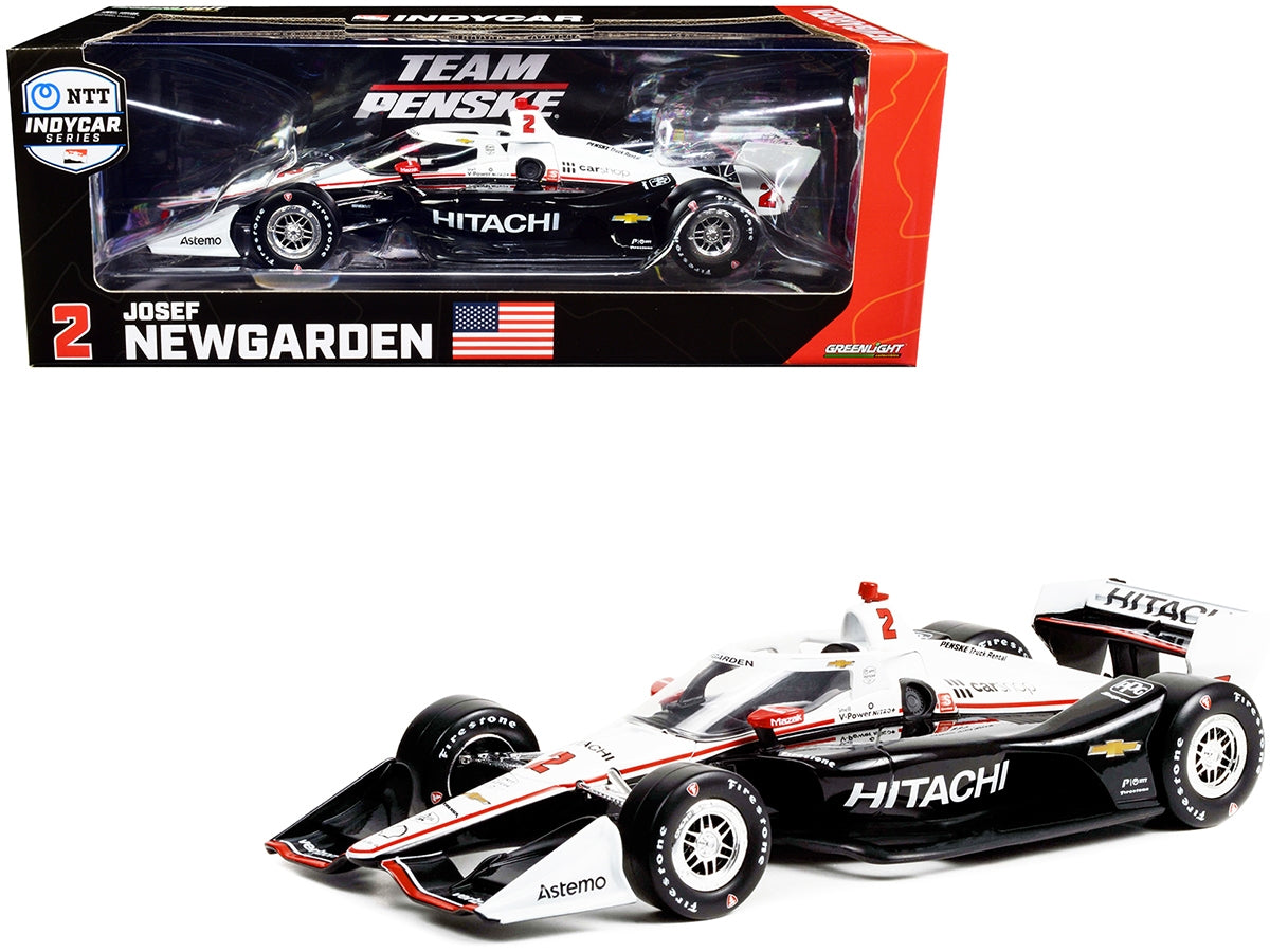 Dallara IndyCar #2 Josef Newgarden "Hitachi" Team Penske (Road Course Configuration) "NTT IndyCar Series" (2022) 1/18 Diecast Model Car by Greenlight