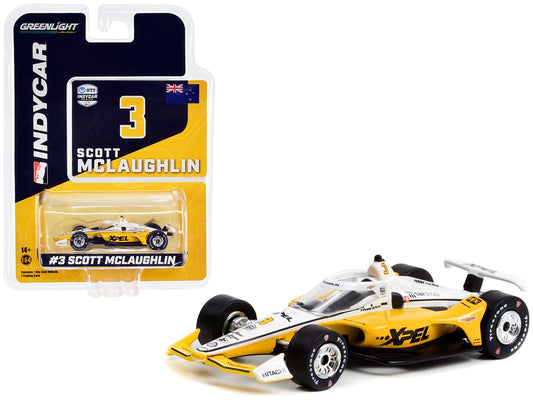 Dallara IndyCar #3 Scott McLaughlin "XPEL" Team Penske "NTT IndyCar Series" (2022) 1/64 Diecast Model Car by Greenlight