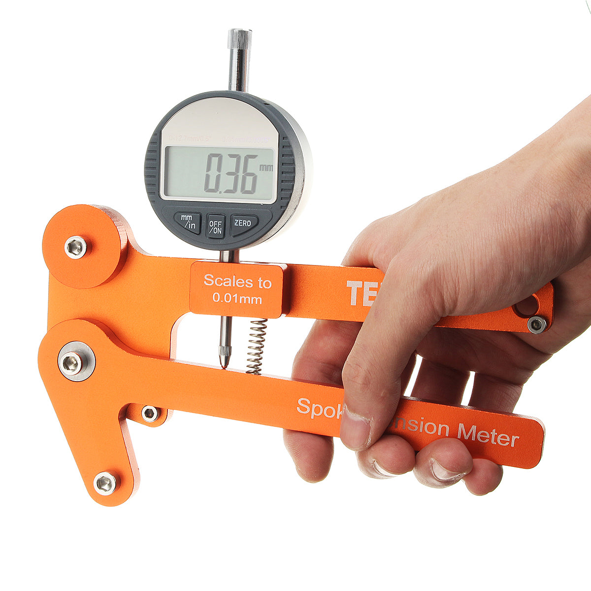 BIKIGHT Spoke Tension Meter Tensiometer Bicycle Wheel Builders Tool Digital Scale