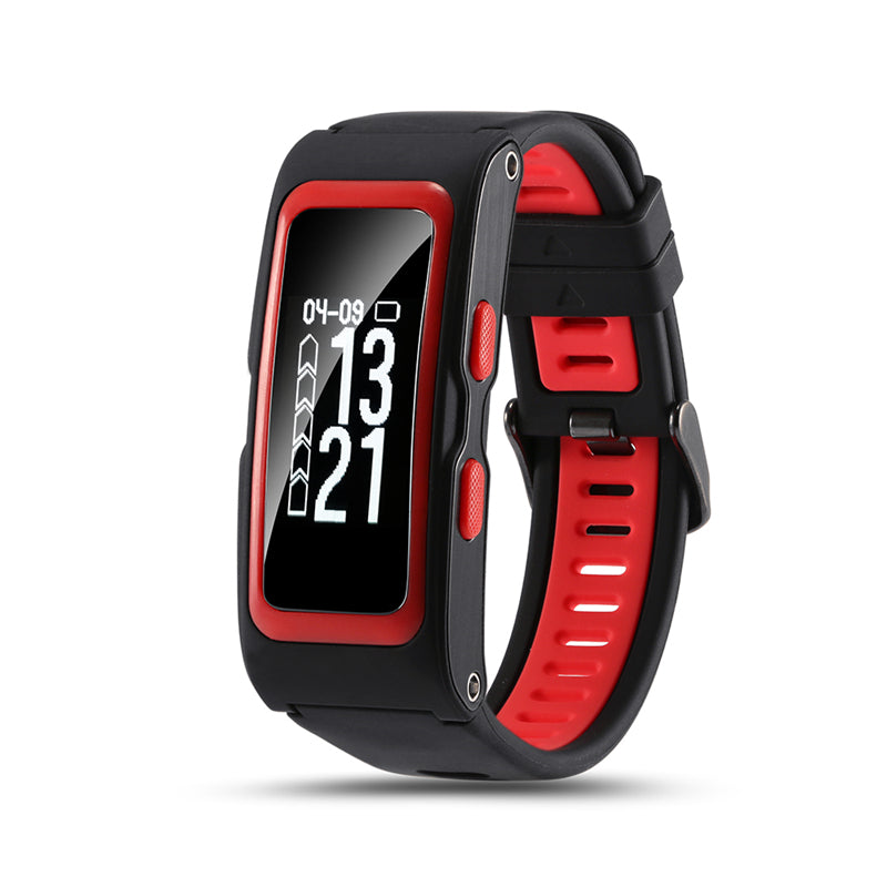 T28 PLUS 0.96inch OLED GPS Track Record Smart Bracelet Dynamic Heart Rate Waterproof Smart Watch