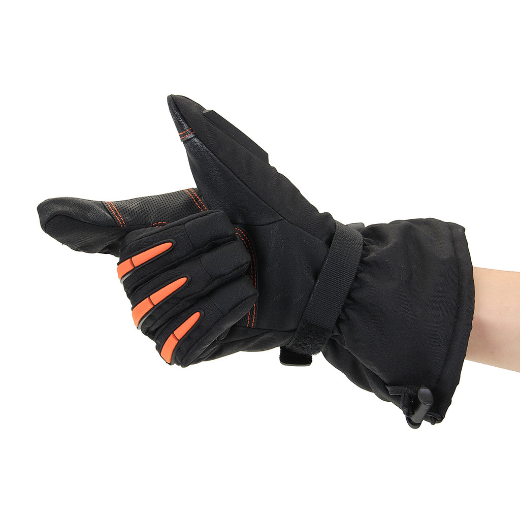 WARMSPACE Touchscreen  Temperature Adjustment 2x 5600mAh Batterie Winter Cycling Motorcycle Gloves Full Finger