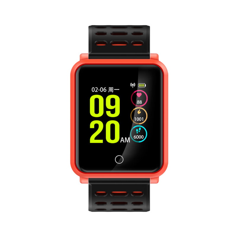 N88 1.3 inch Large Screen IP68 Waterproof Smart Bracelet Blood Pressure Heart Rate Smart Watch