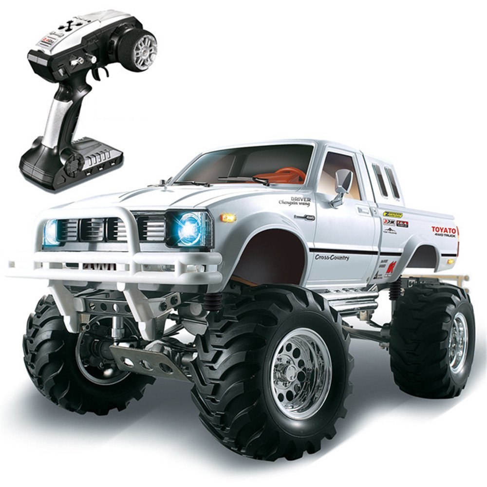 1/10 2.4G 4WD RC Car for TOYATO Metal 4X4 Pickup Truck Rock Crawler RTR Toy