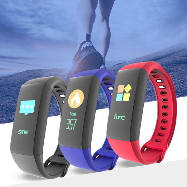 Bakeey HC969 Blood Pressure Heart Rate Monitor Sport Mode Fitness Tracker bluetooth Smart Wristband