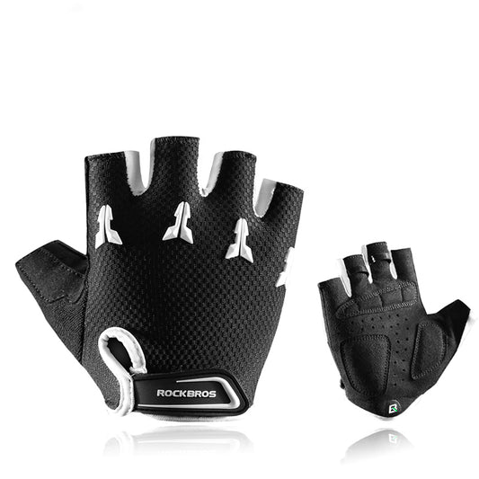ROCKBROS S145 Cycling Gloves For Kids Bike Breathable Sports Glove Gel Pad Half Finger Shockproof Boys Girls