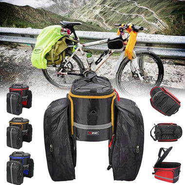 BIKIGHT Bike Bicycle Luggage Bag Large Capacity Scalable Waterproof Cycling Pannier Rear Bag