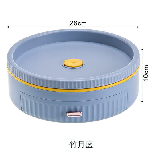 Kitchen multifunctional rotating storage rack rotating seasoning rack toilet cosmetics storage table rotating storage tray