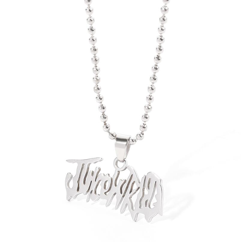 Hip Hop Rapper Letter Pendant Necklace