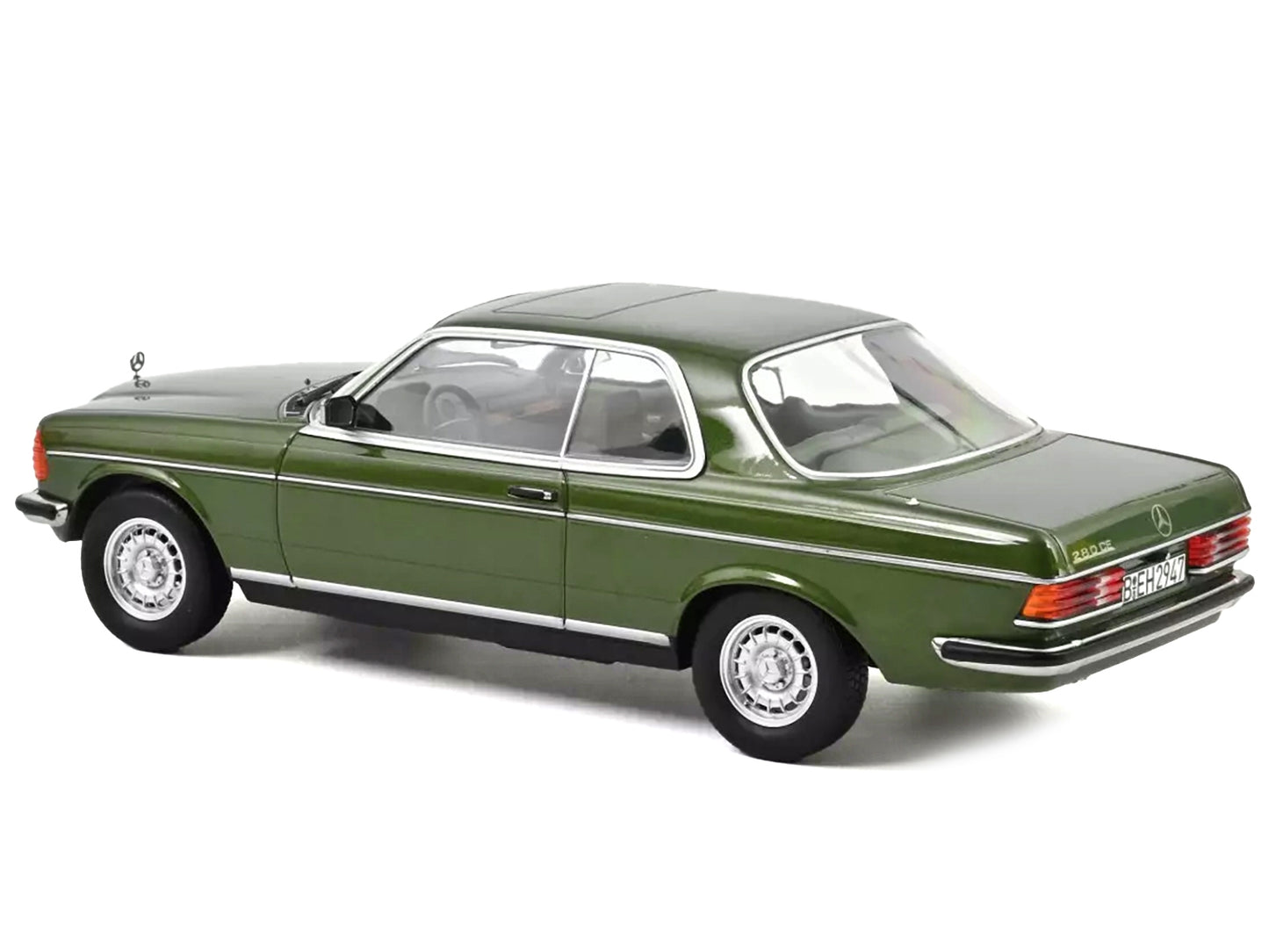 1980 Mercedes-Benz 280 CE Green Metallic 1/18 Diecast Model Car by Norev