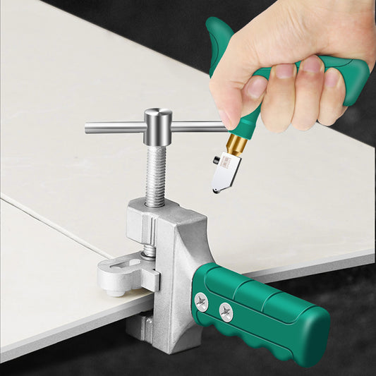Home hand-held glass tile floor cutting tool
