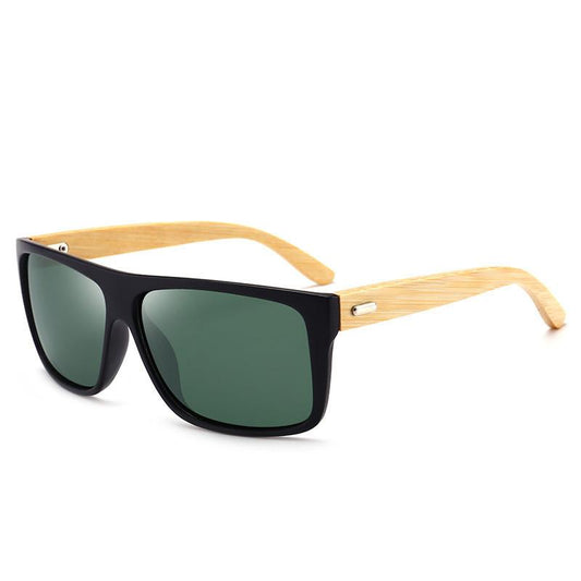 Bamboo legs glass new style retro outdoor fashion sunglasses
