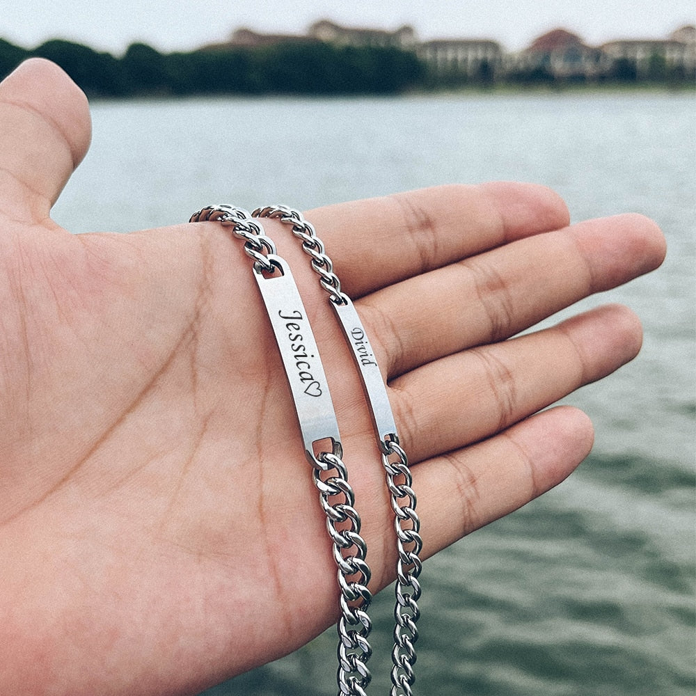 Stainless Steel Couple Bracelet