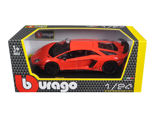 Lamborghini Aventador LP750-4 Red 1/24 Diecast Model Car by Bburago