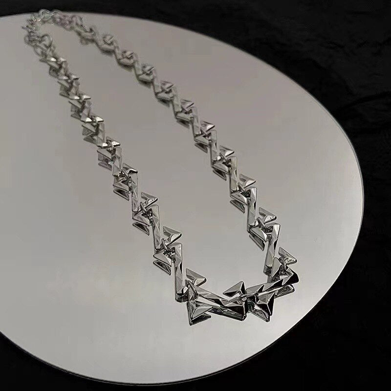 Stainless Steel Z Letter Chain Necklace