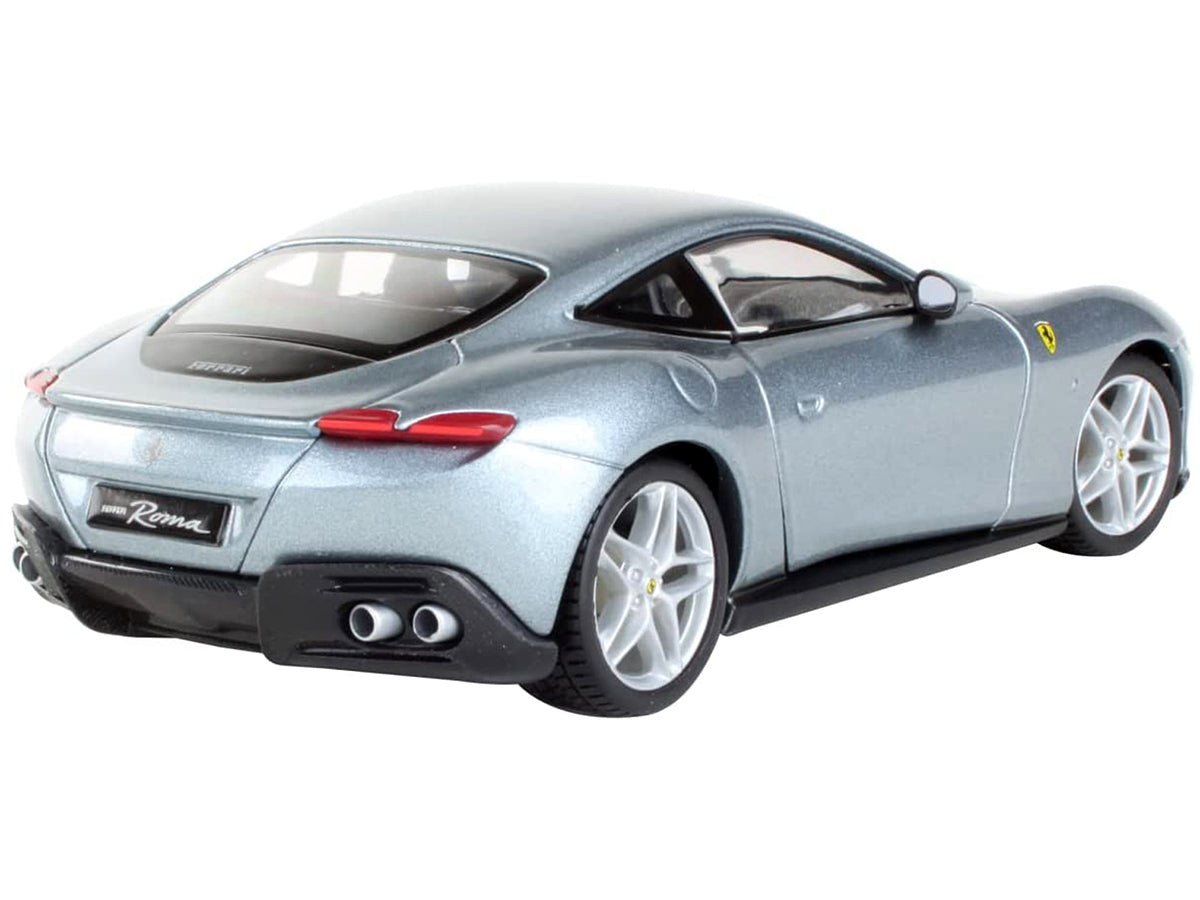 Ferrari Roma Gray Metallic "Race + Play" Series 1/24 Diecast Model Car by Bburago