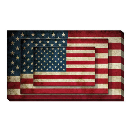 USA Flag Canvas Print Wall Art 2 Piece Set Wall Art