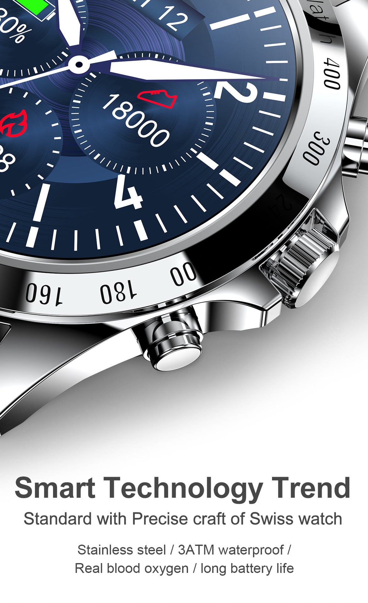 Smartwatch LW09 Business SmartWatch Heart Rate Blood Pressure