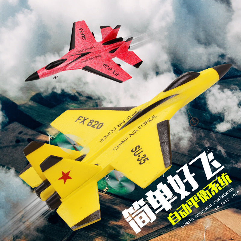 SU35 Remote Control AircraftFX820 remote control fighter fixed wing glide foam children's model airplane