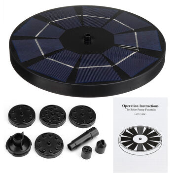 240L/H Fountain Floating Water Pump Solar Powered Pond Garden Bird Bath Kits Banggood Dropship