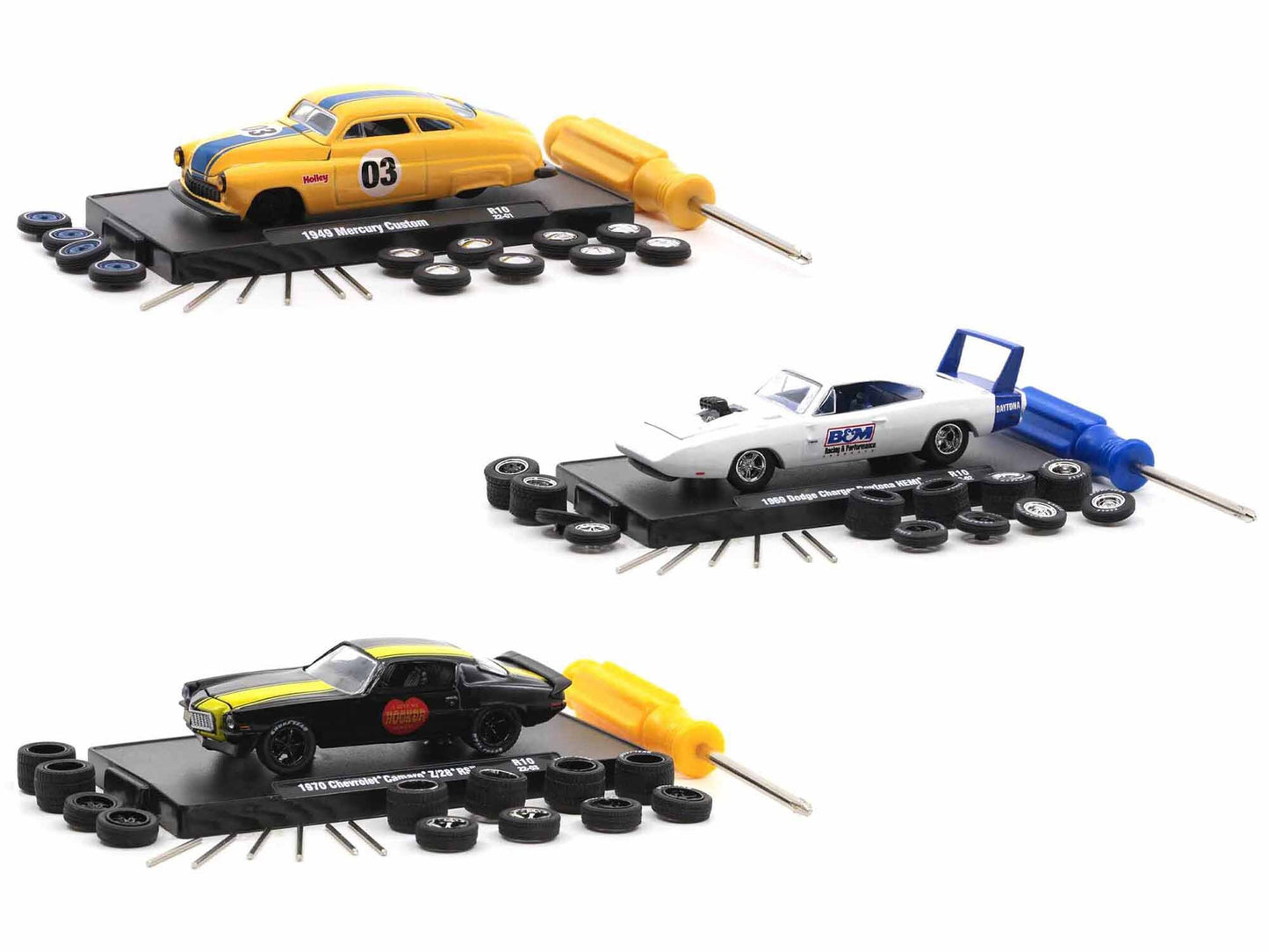 "Auto Wheels" 3 piece Car Set Release 10 Limited Edition to 5000 pieces Worldwide 1/64 Diecast Model Cars by M2 Machines