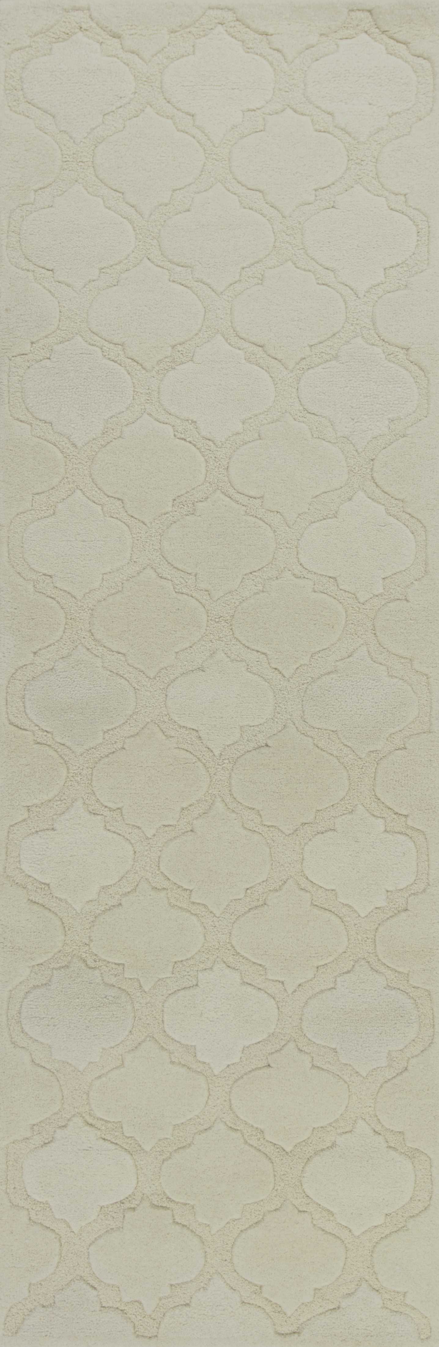 3' X 5' Grey Hand Tufted Geometric Indoor Area Rug