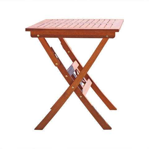 Sienna Brown Folding Serving Table