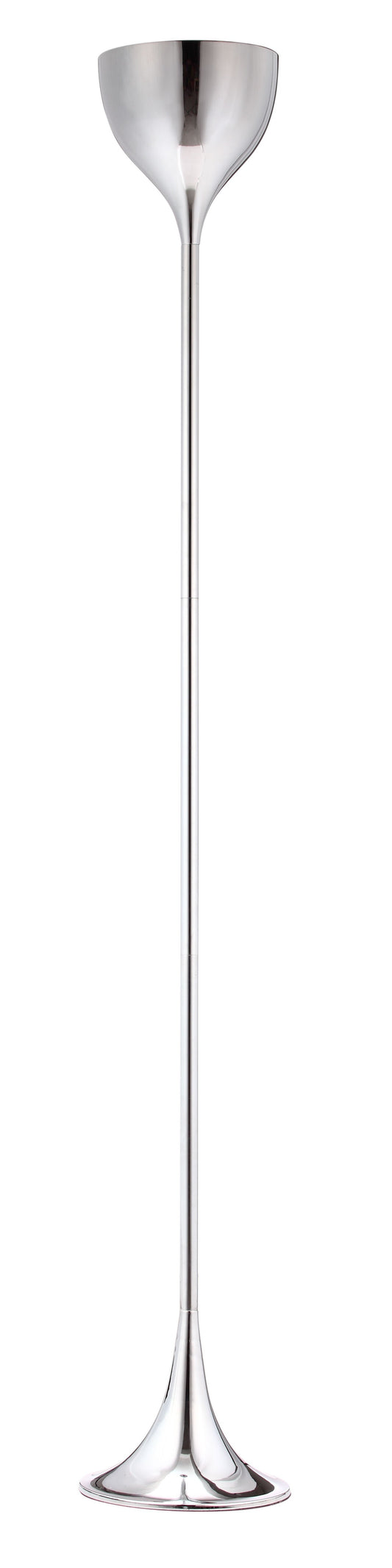 67" Steel Floor Lamp With Silver Steel Bell Shade