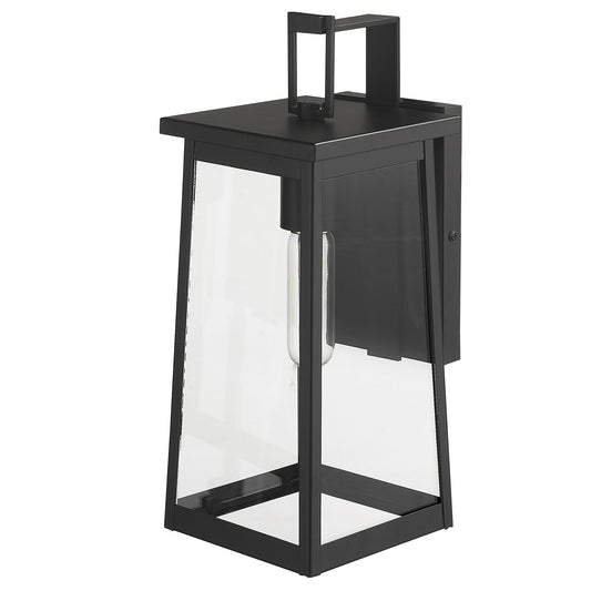 Black Contempo Elongated Outdoor Wall Light homeroots lighting
