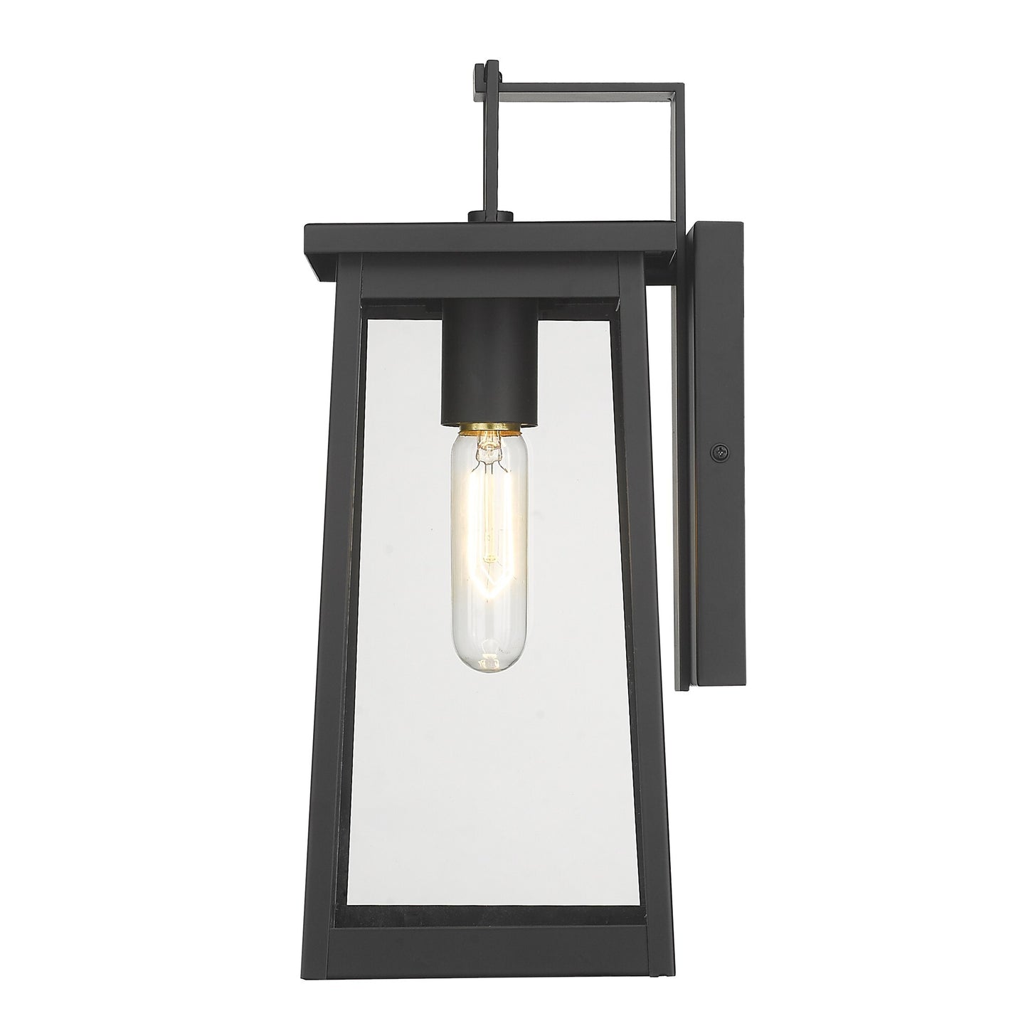 Black Contempo Elongated Outdoor Wall Light