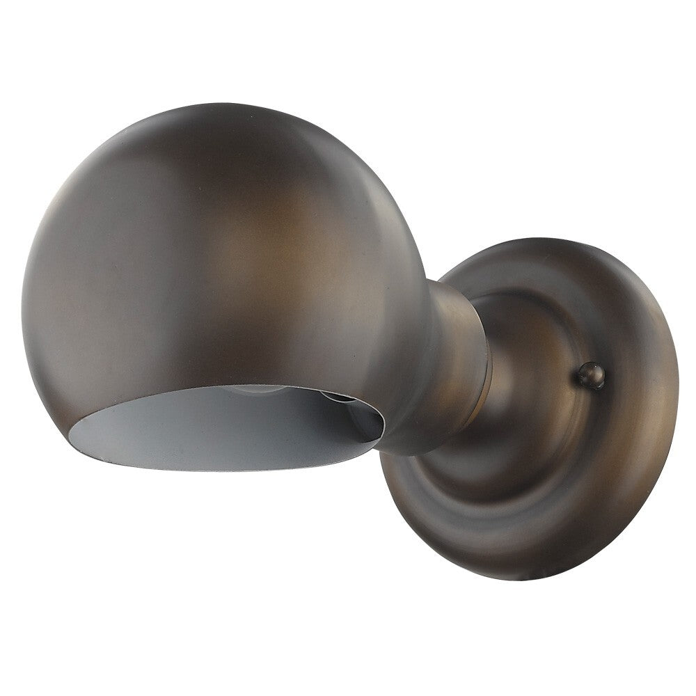 Antique Bronze Rounded Wall Sconce