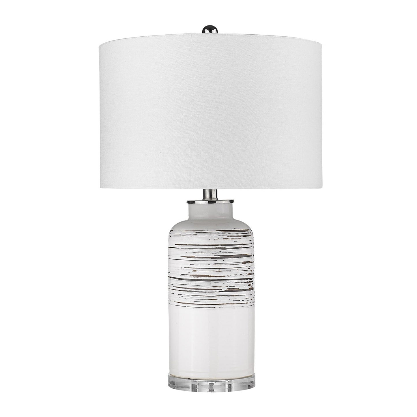 Trend Home 1-Light Polished Nickel Table Lamp