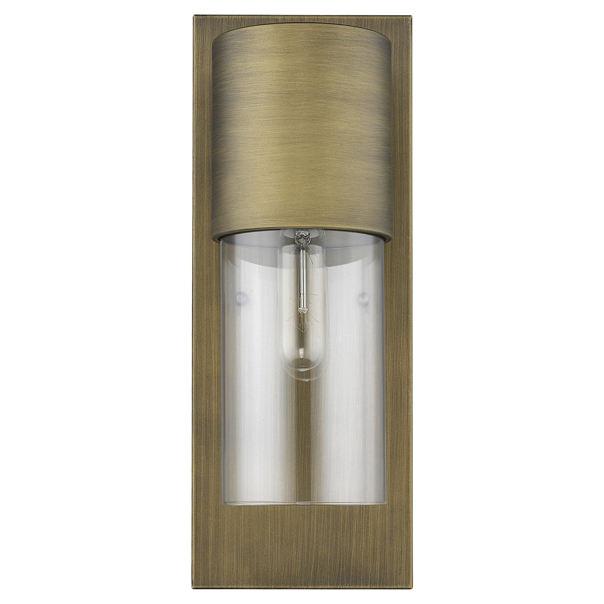 Contemporary Brushed Gold and Glass Wall Light homeroots lighting