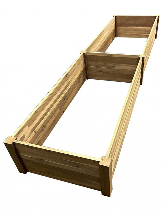 96" Premium High Hardwood Long Vegetable and Flower Garden Bed homeroots outdoor
