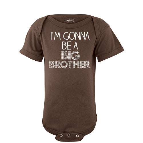Apericots I'm Gonna Be A Big Brother Short Sleeve Bodysuit