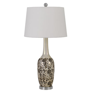 Set of Two 30" Stylish Ceramic Pearl Table Lamp