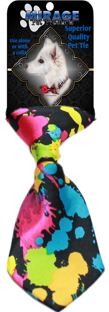 Dog Neck Tie Splatter Paint