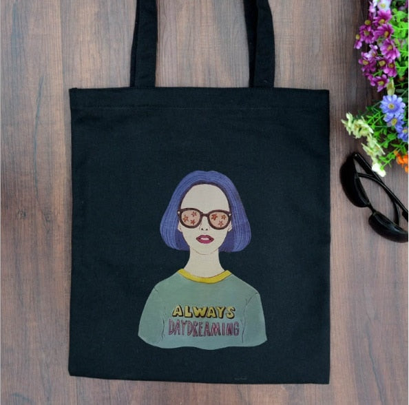 Single-Shoulder Canvas Tote Bag