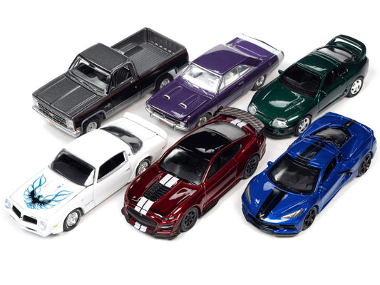 Auto World Premium 2022 Set B of 6 pieces Release 2 1/64 Diecast Model Cars by Auto World