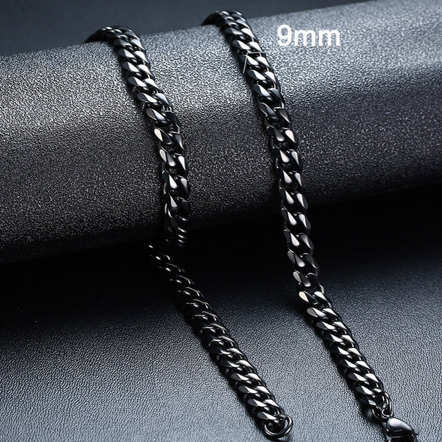 Stainless Steel Curb Chain Necklaces