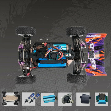 Eachine EAT14 RTR Several Battery 1/14 2.4G 4WD 75km/h Brushless RC Car Vehicles Upgraded 144001 Metal Chassis Proportional Model Toys