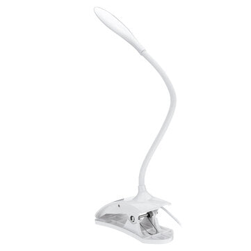 1pcs Flexible LED Desk Clip-on Lamp Bed Beside Eye Protection Reading USB Table Light