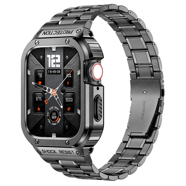 Stainless Steel Strap+Case For Apple Watch